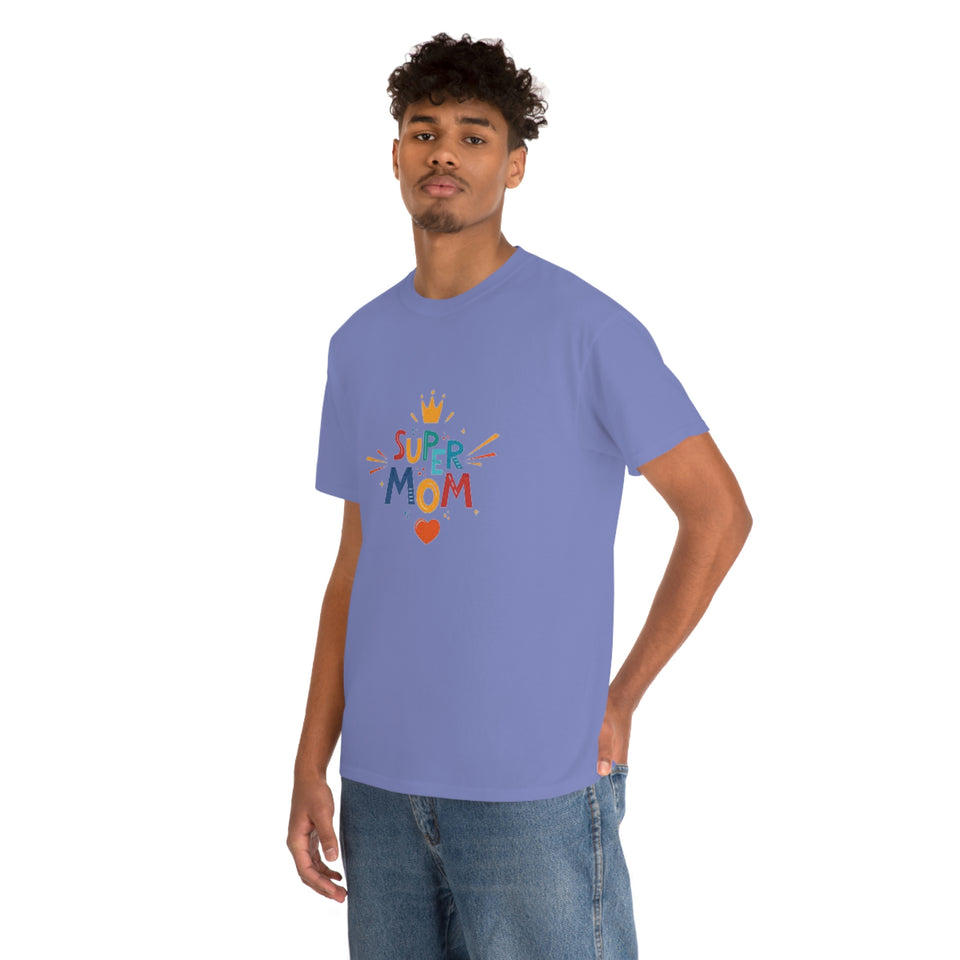 Super Mom Unisex Heavy Cotton Tee