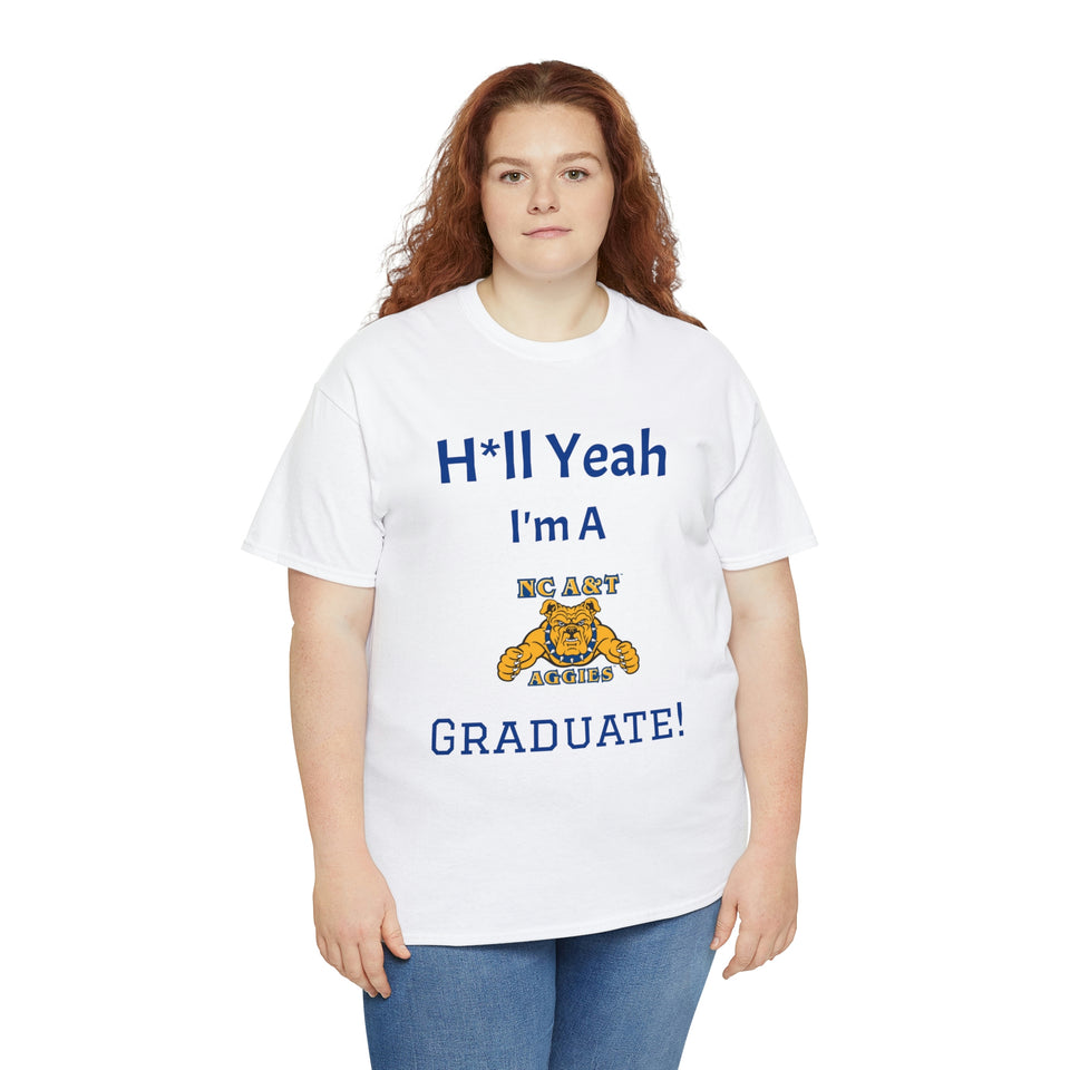 H*ll Yeah! NCAT Senior Unisex Heavy Cotton Tee