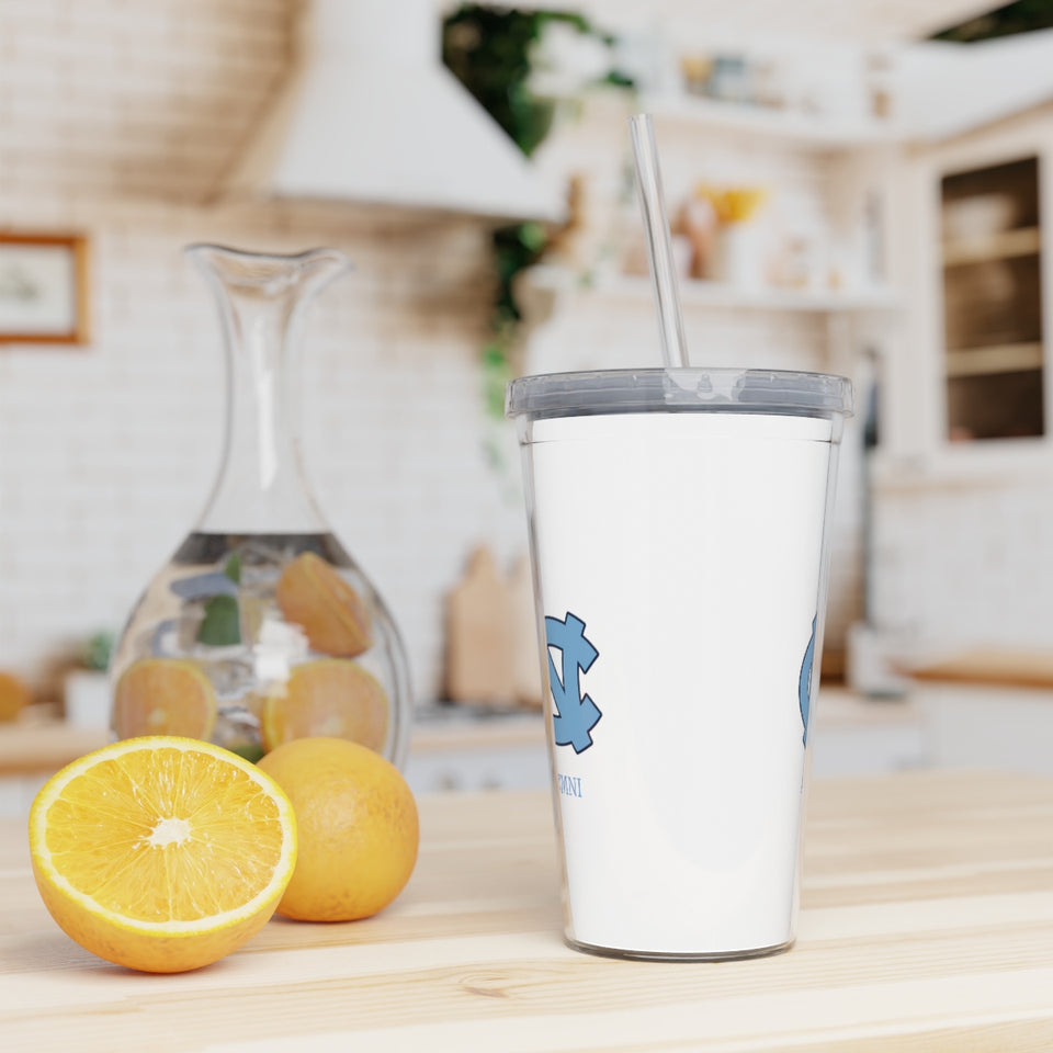 UNC Alumni Plastic Tumbler with Straw