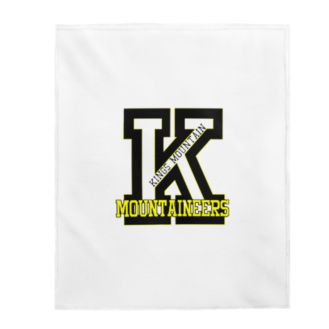 Kings Mountain High School Velveteen Plush Blanket