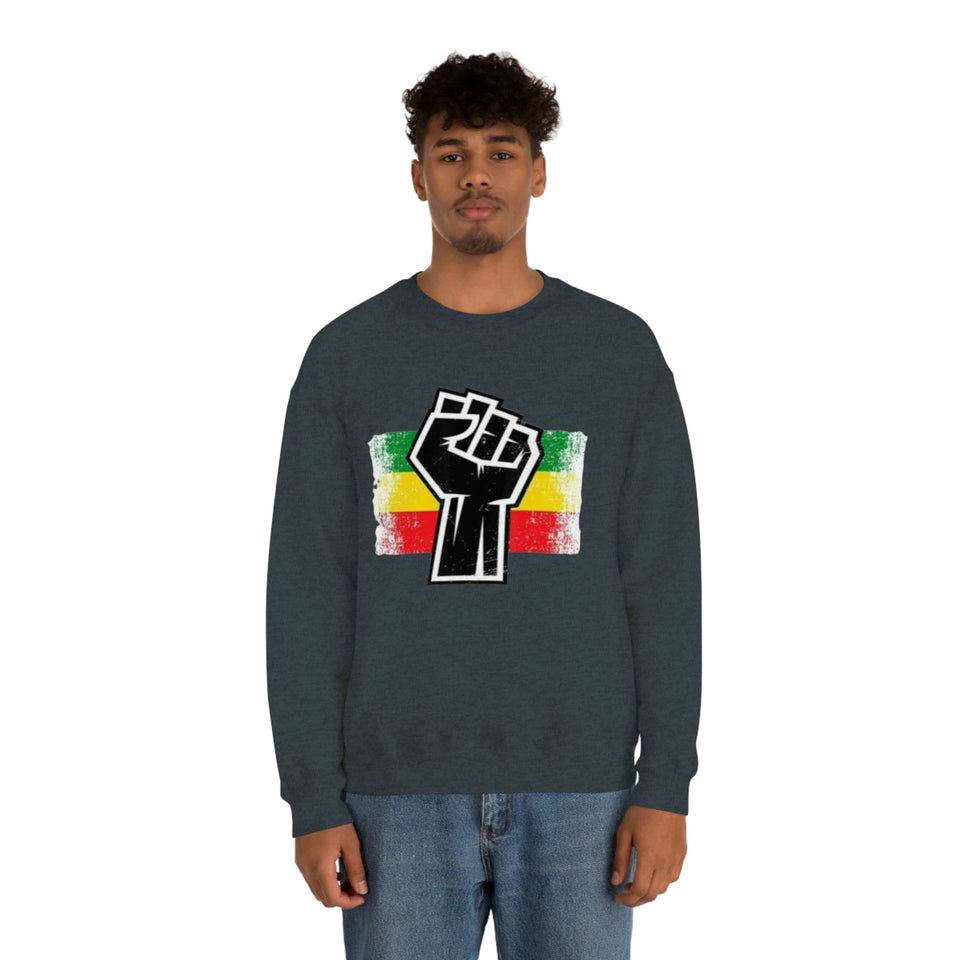 Black Fist Unisex Heavy Blend™ Crewneck Sweatshirt