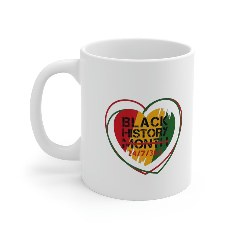 Black History 24/7/365 Ceramic Mug 11oz