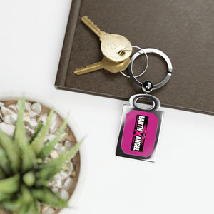 Earth Angel Pink Photo Keyring