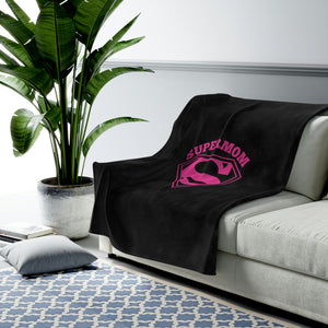 Super Mom Velveteen Plush Blanket