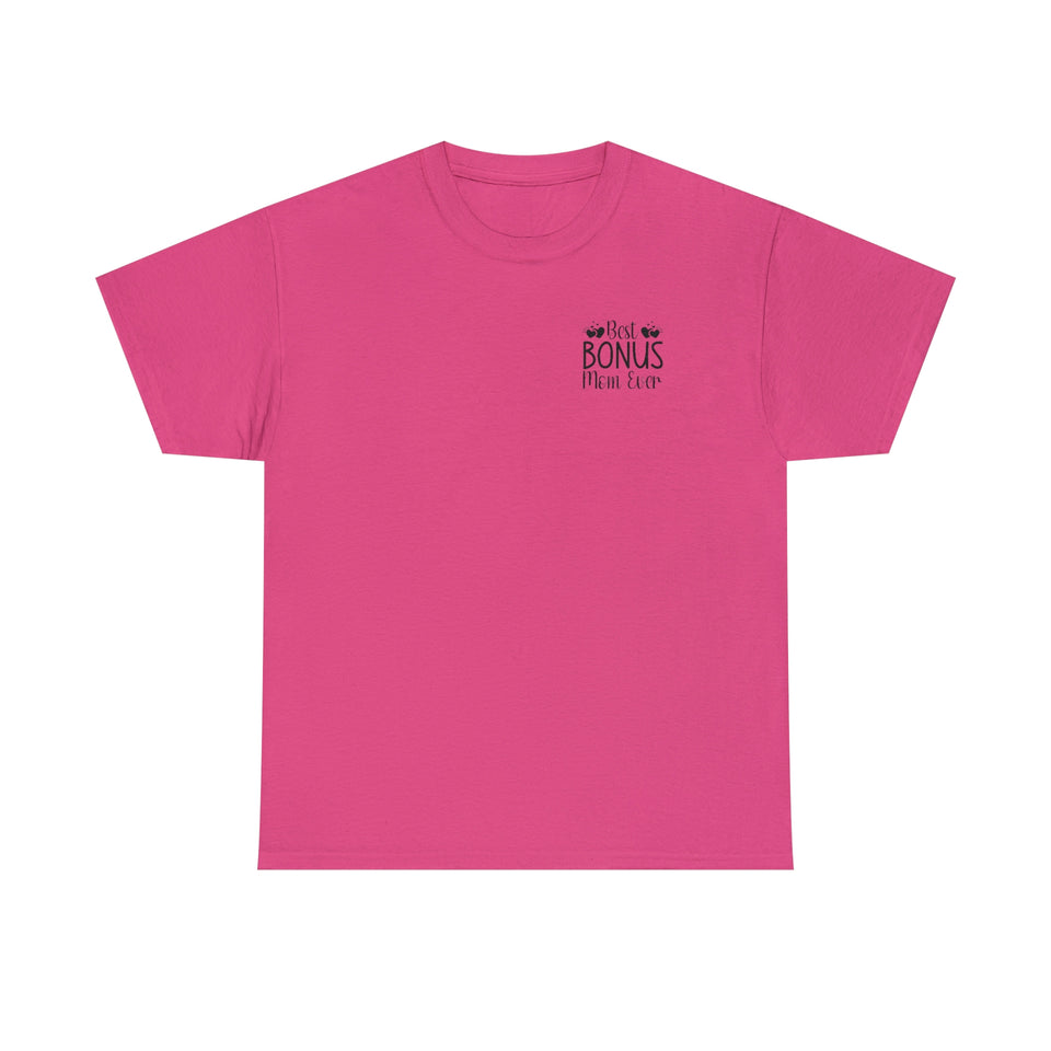 Best Bonus Mom Ever Unisex Heavy Cotton Tee
