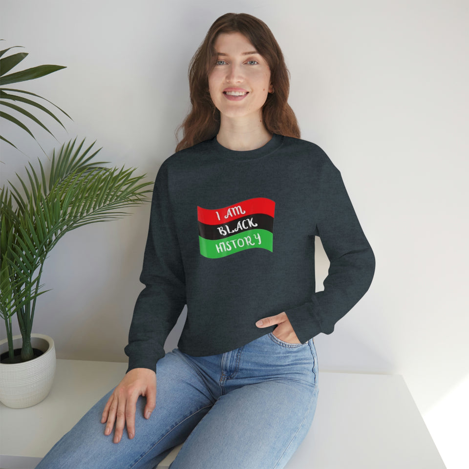 I Am Black History Unisex Heavy Blend™ Crewneck Sweatshirt