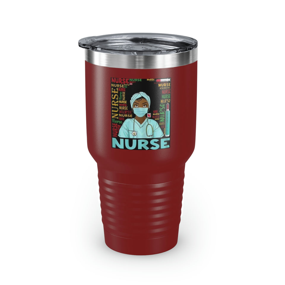 Black Nurse Ringneck Tumbler, 30oz