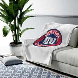 New York Giants Velveteen Plush Blanket