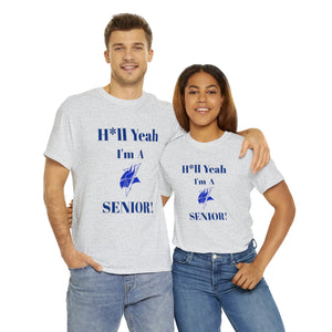 H*ll Yeah! Elizabeth City State Vikings Senior Unisex Heavy Cotton Tee