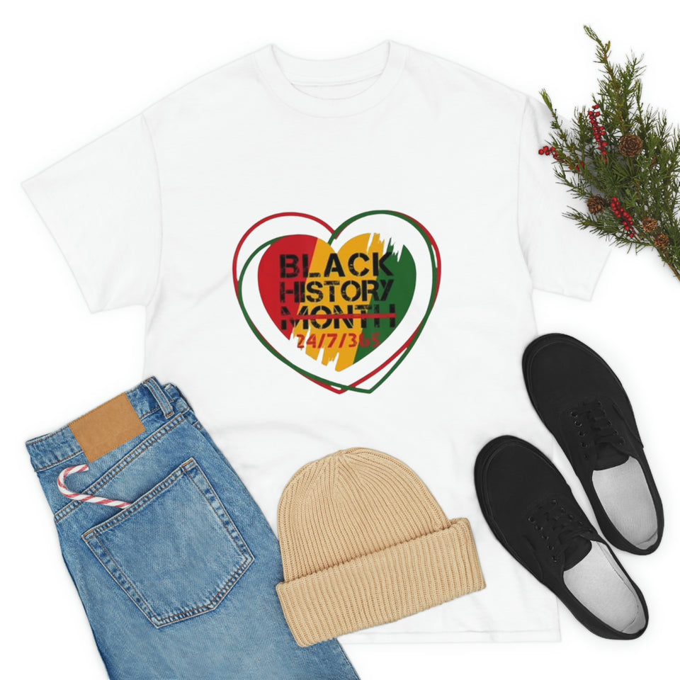 Black History 24/7/365 Cotton Tee