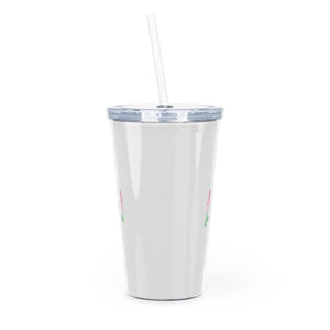 AKA Forever Plastic Tumbler with Straw