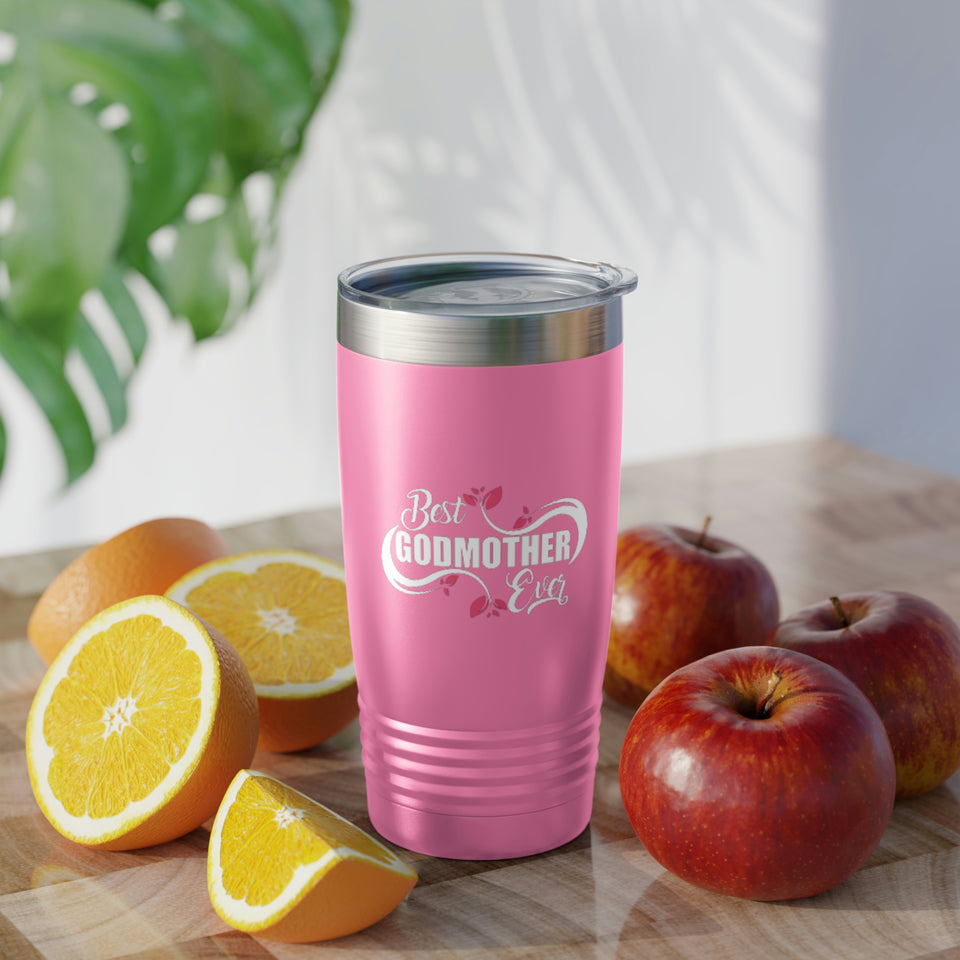 Best Godmother Ever Ringneck Tumbler, 20oz