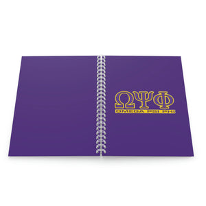 Omega Psi Phi Spiral Notebook