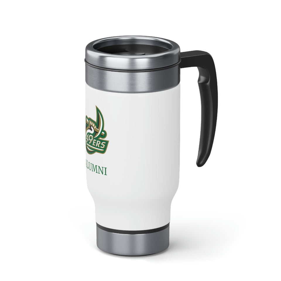 UNCC ALUMNI Stainless Steel Travel Mug with Handle, 14oz