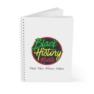 Black Police Officers Matter Spiral Notebook