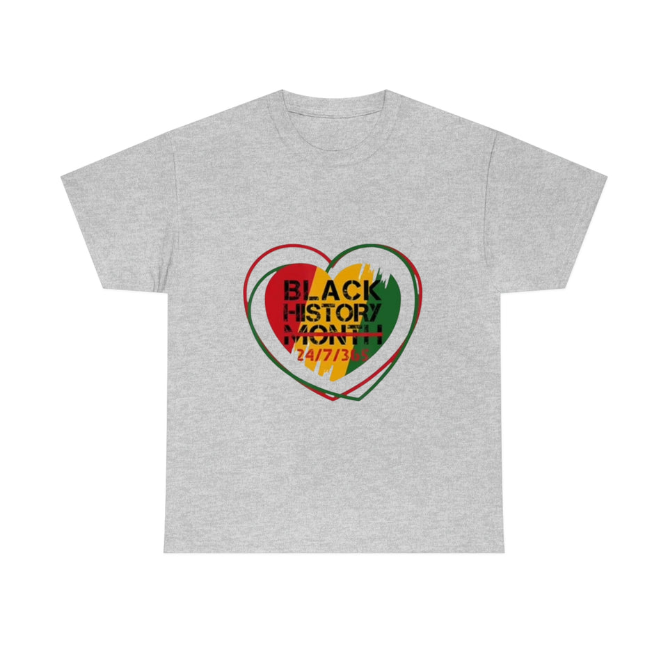 Black History 24/7/365 Cotton Tee