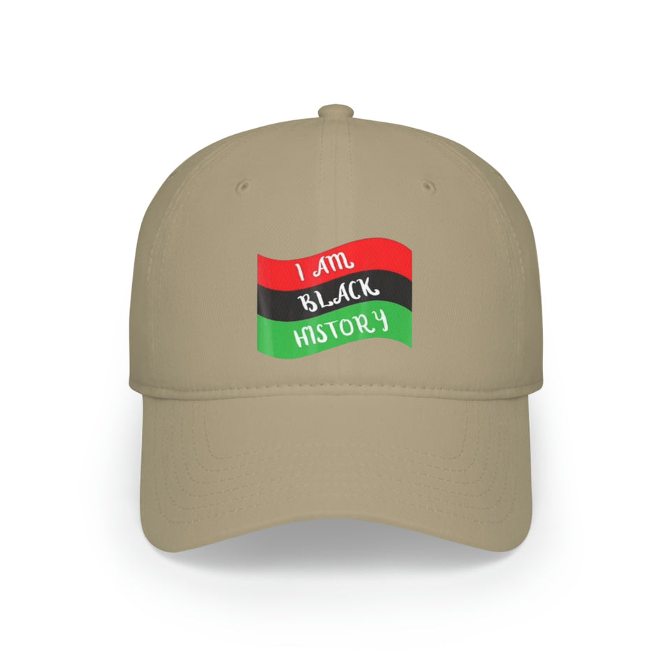 I Am Black History Low Profile Baseball Cap