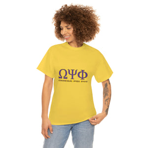 Omega Psi Phi Unisex Heavy Cotton Tee