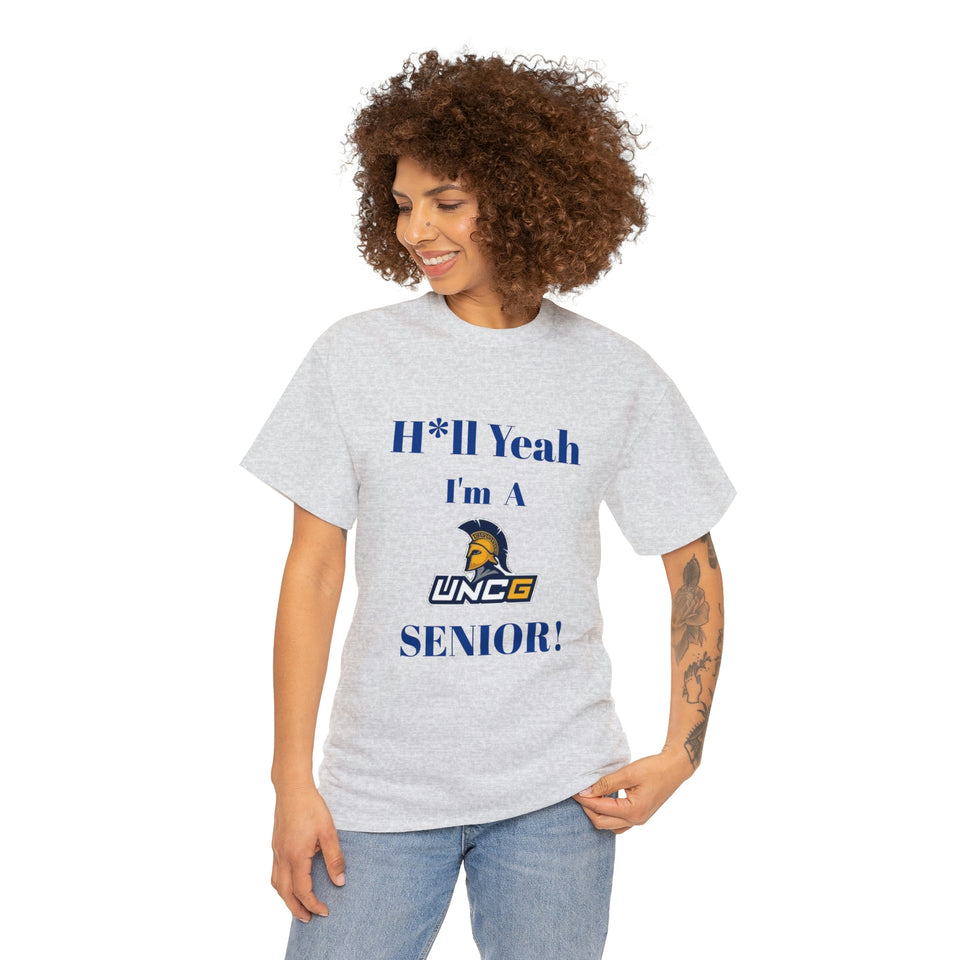 H*ll Yeah! UNCG Senior Unisex Heavy Cotton Tee