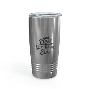 Best Cat Mom Ever Ringneck Tumbler, 20oz