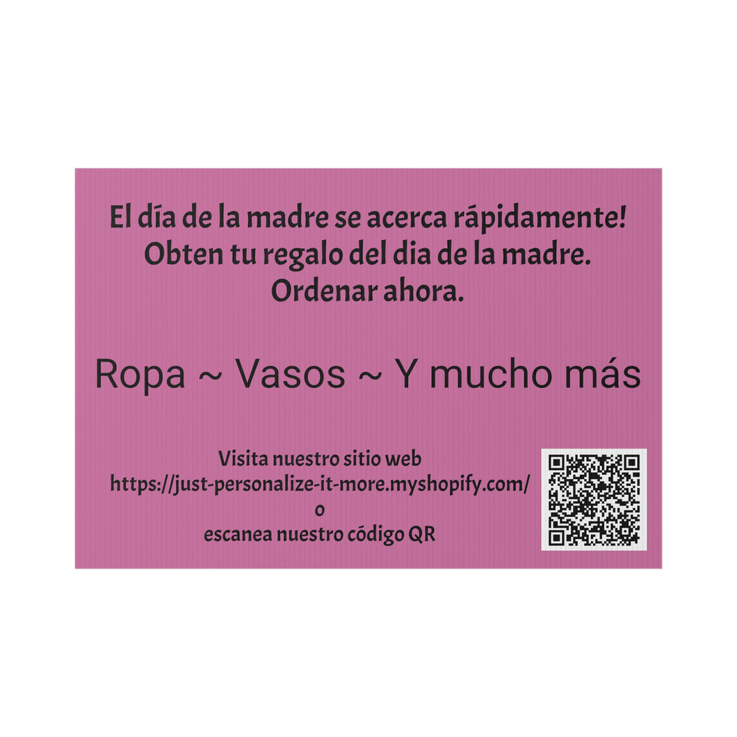 Spanish Mother's Day Yard Sign