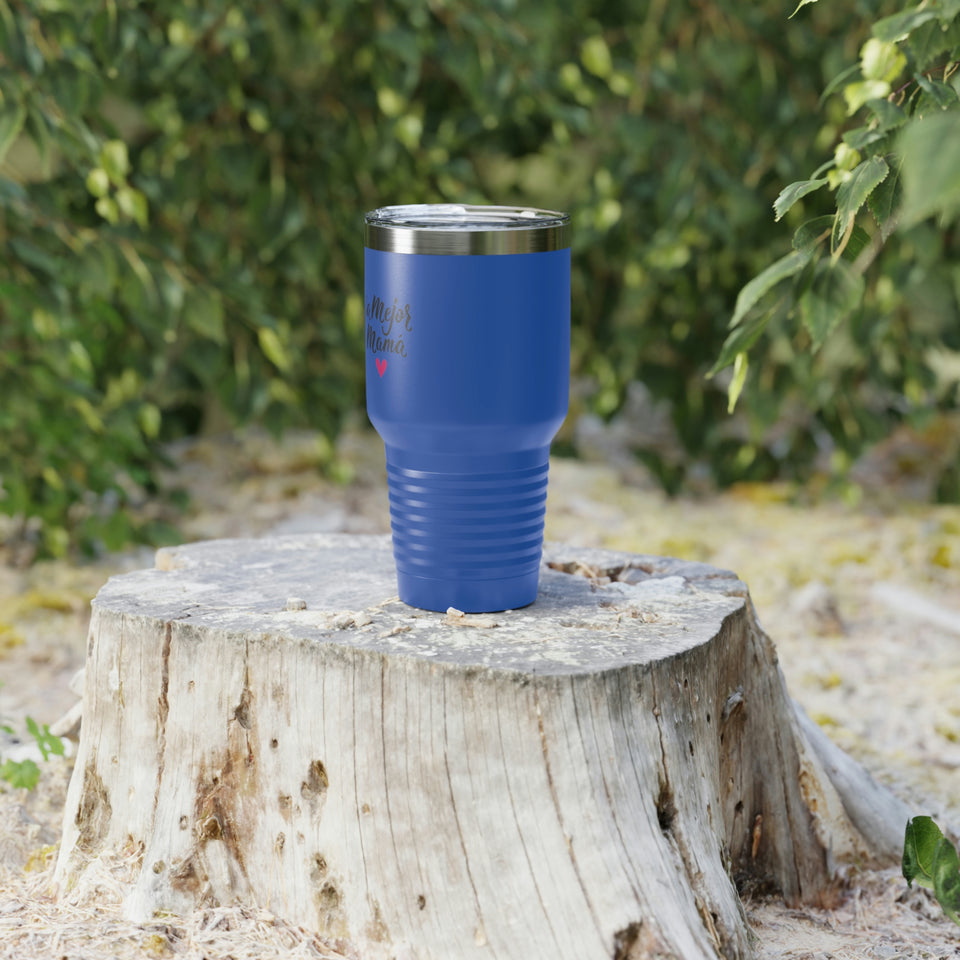 The Best Mom Ringneck Tumbler, 30oz