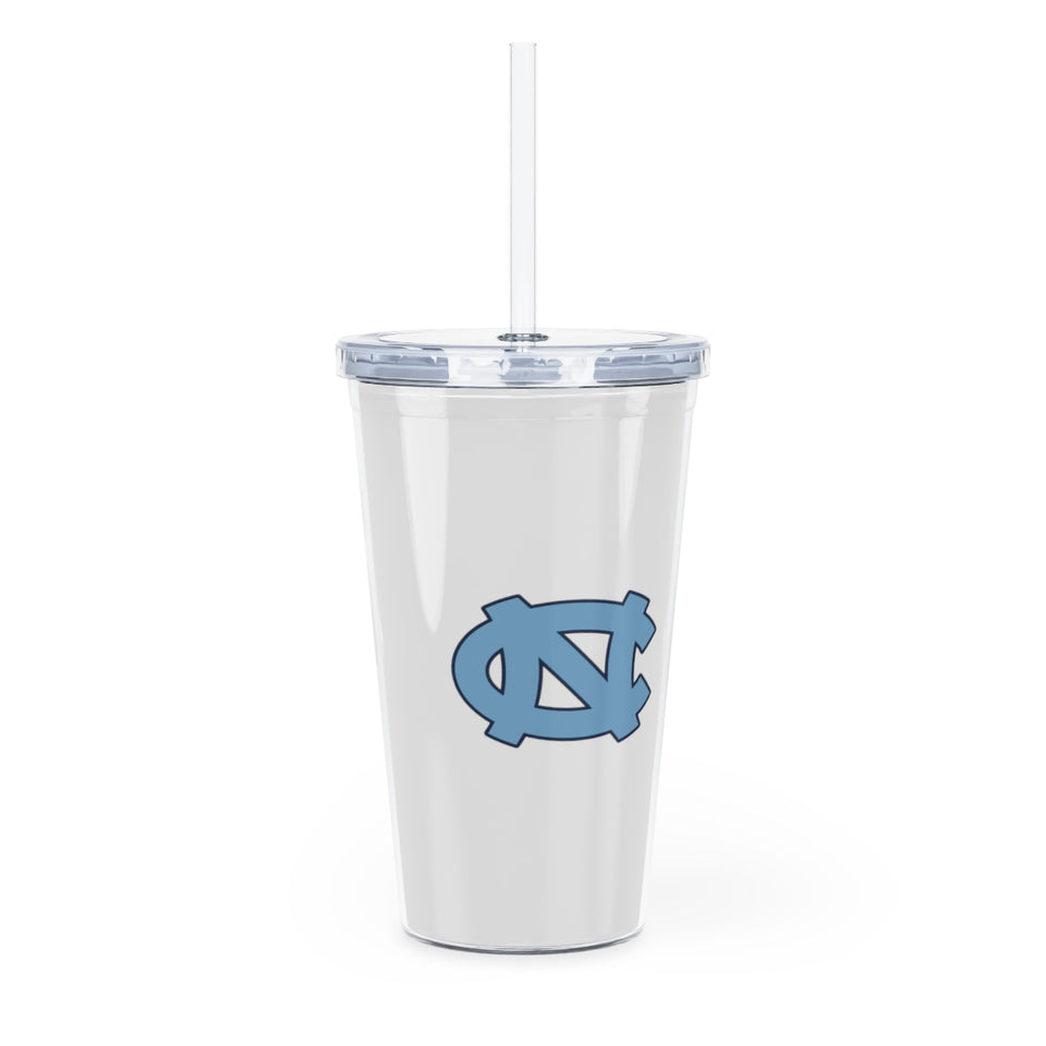 UNC Plastic Tumbler with Straw