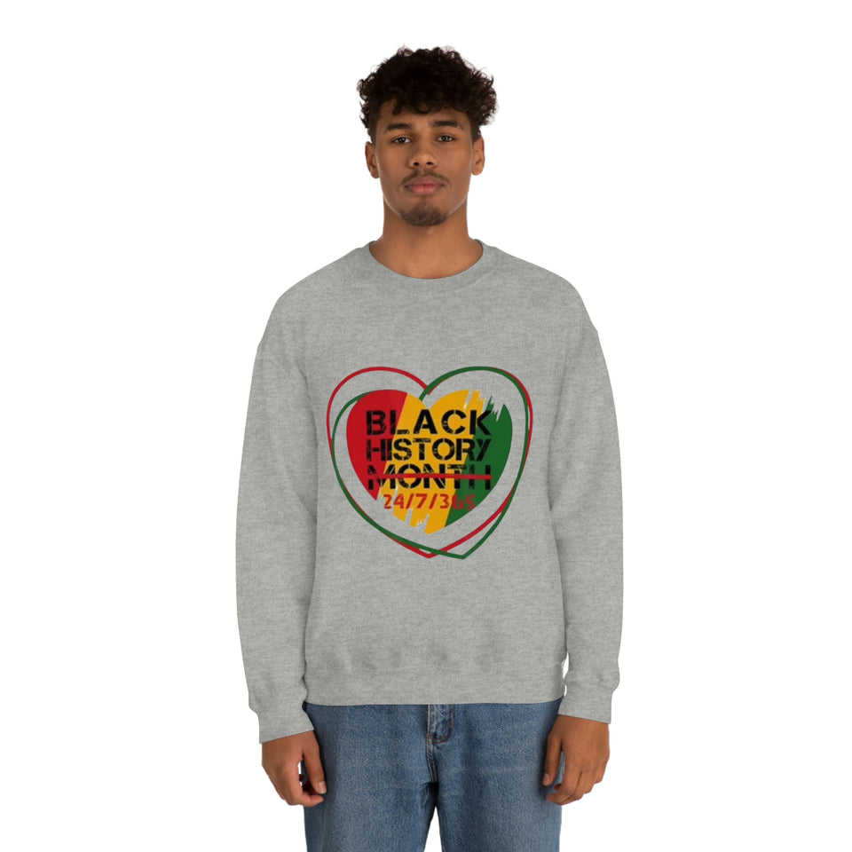 Black History 24/7/365 Crewneck Sweatshirt