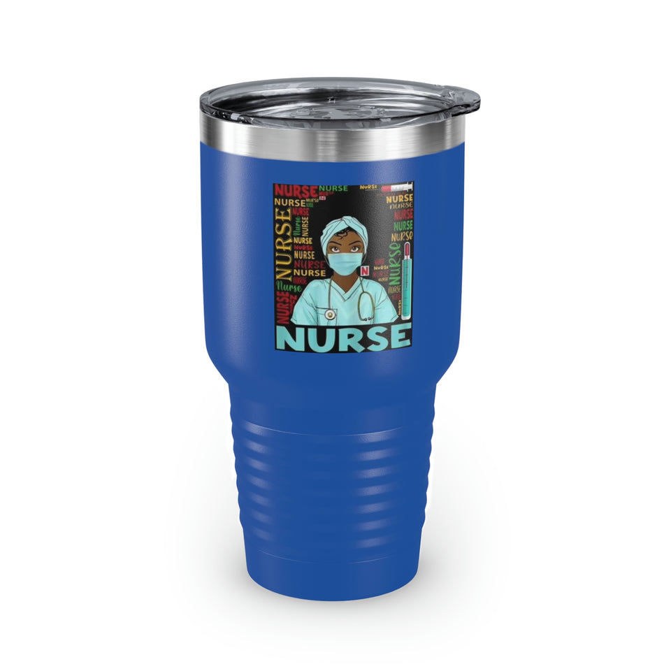 Black Nurse Ringneck Tumbler, 30oz