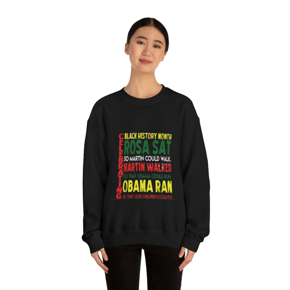 Celebrating Black History Month Unisex Heavy Blend™ Crewneck Sweatshirt