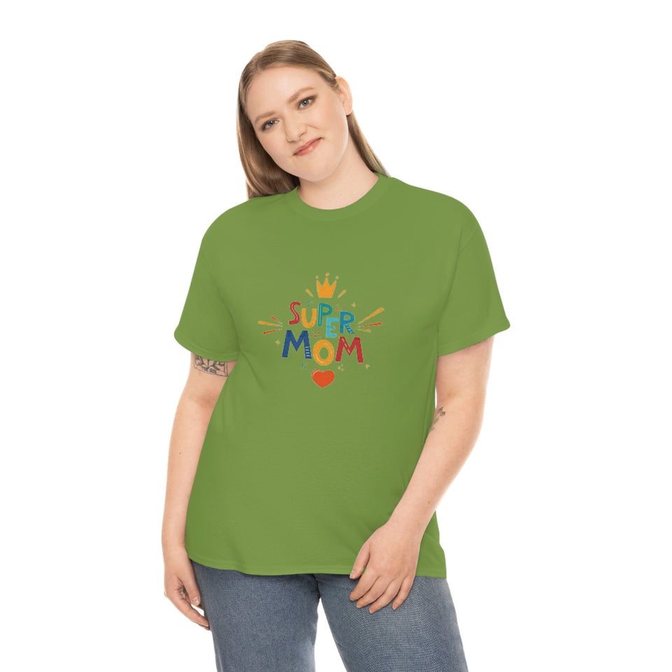 Super Mom Unisex Heavy Cotton Tee