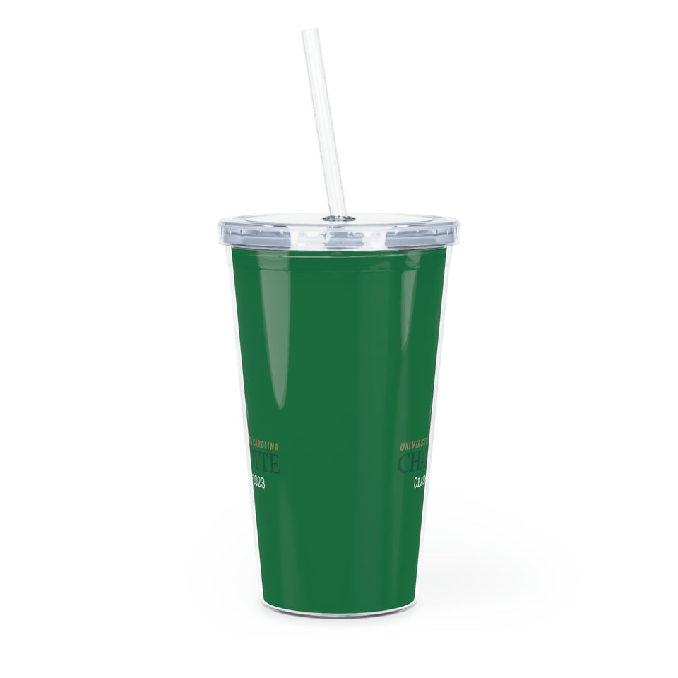 UNCC Class of 2023 Plastic Tumbler with Straw