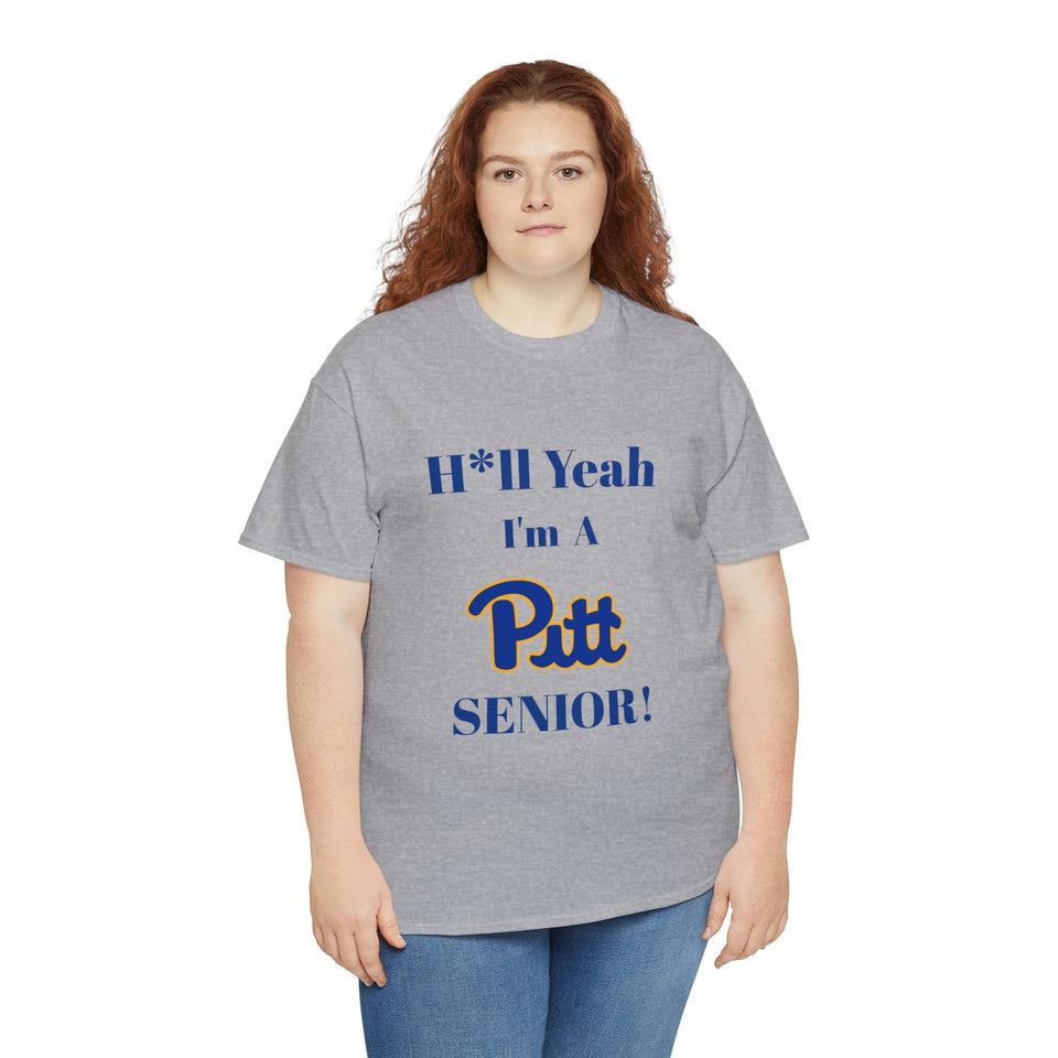 H*ll Yeah! University of Pittsburgh Senior Unisex Heavy Cotton Tee