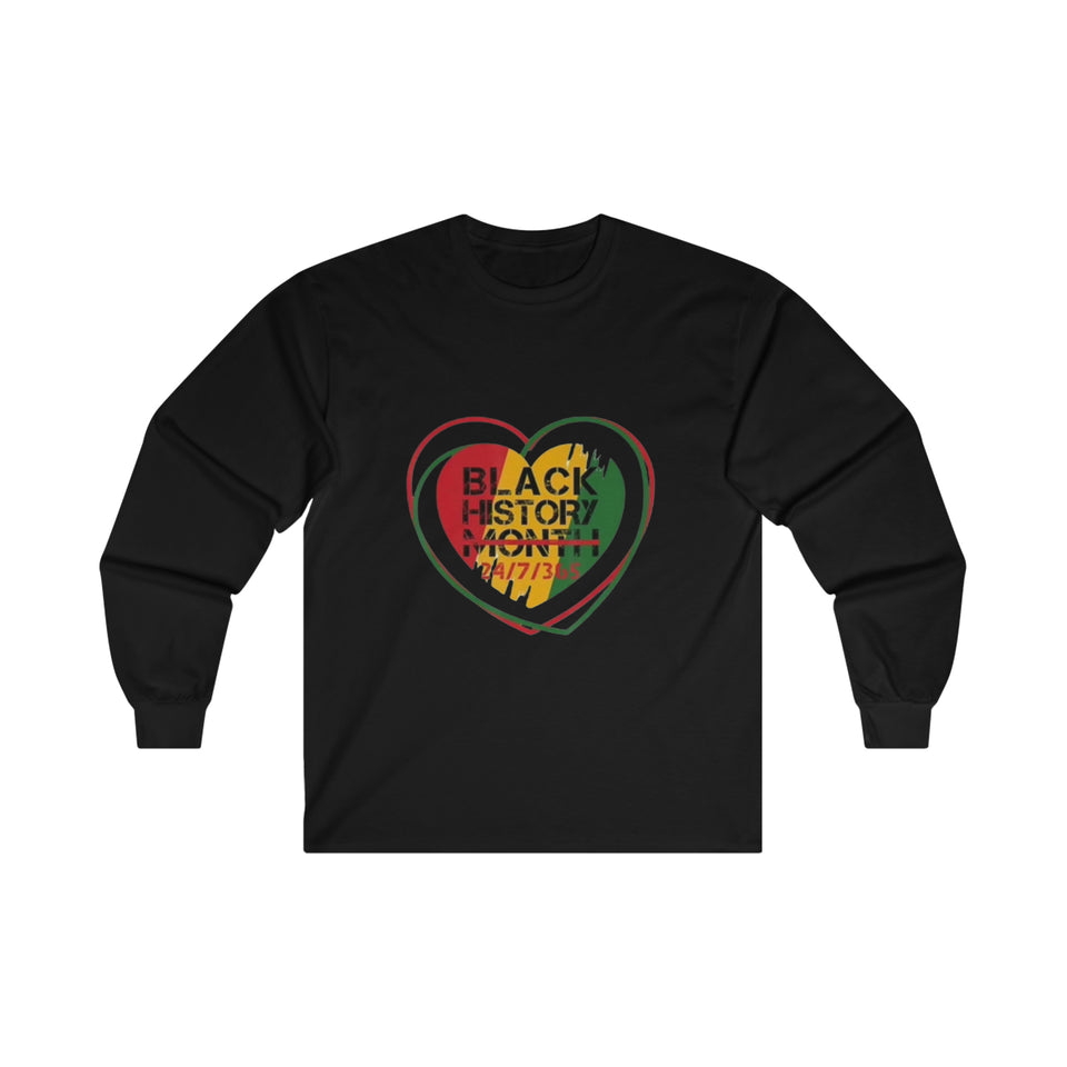 Black History 24/7/365 Long Sleeve Tee