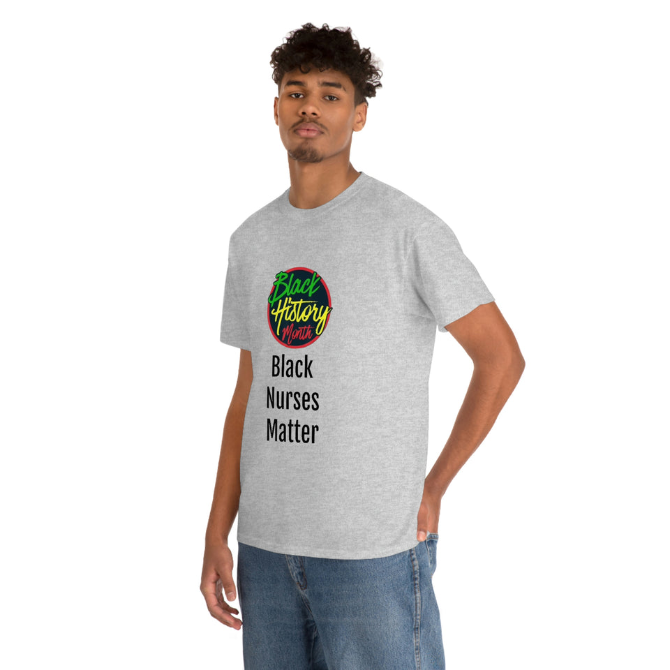 Black Nurses Matter Cotton Tee