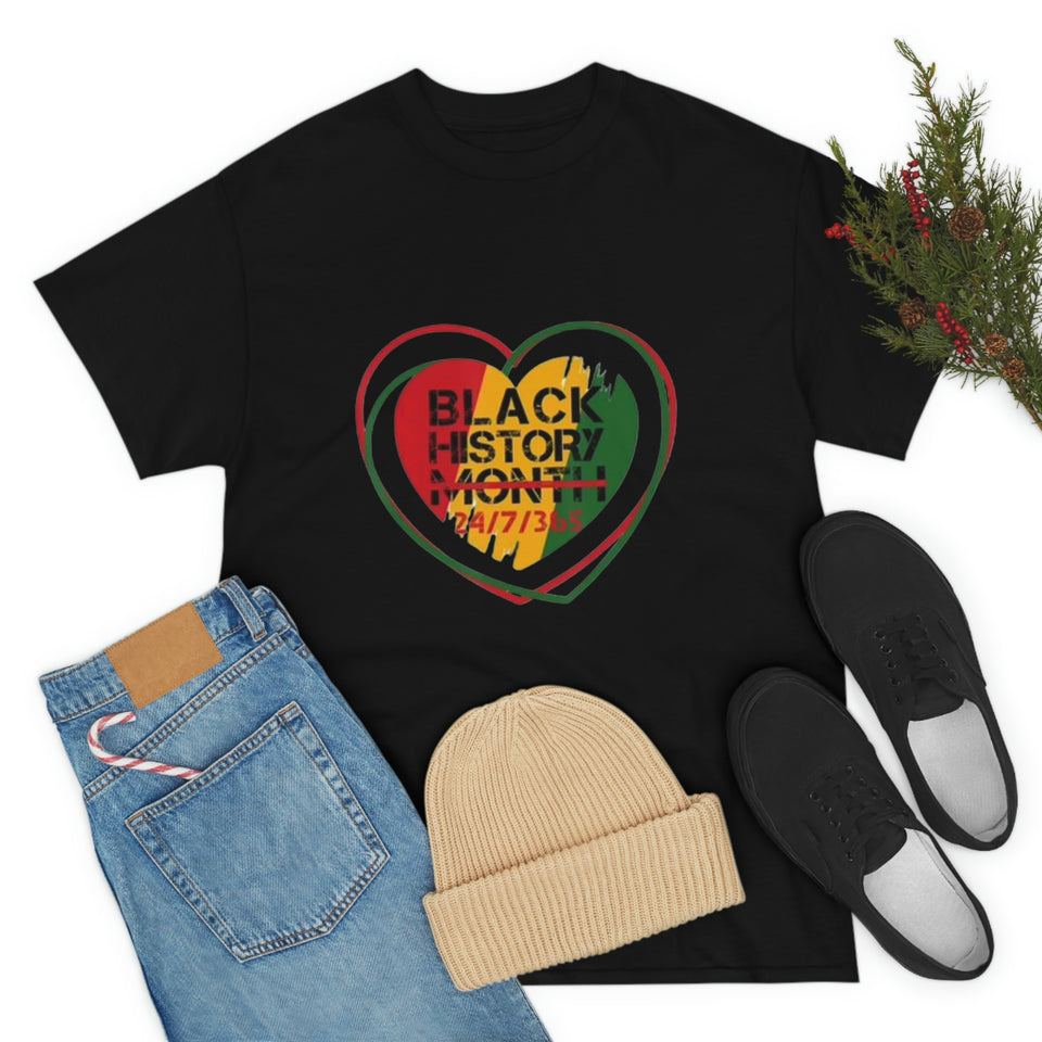 Black History 24/7/365 Cotton Tee