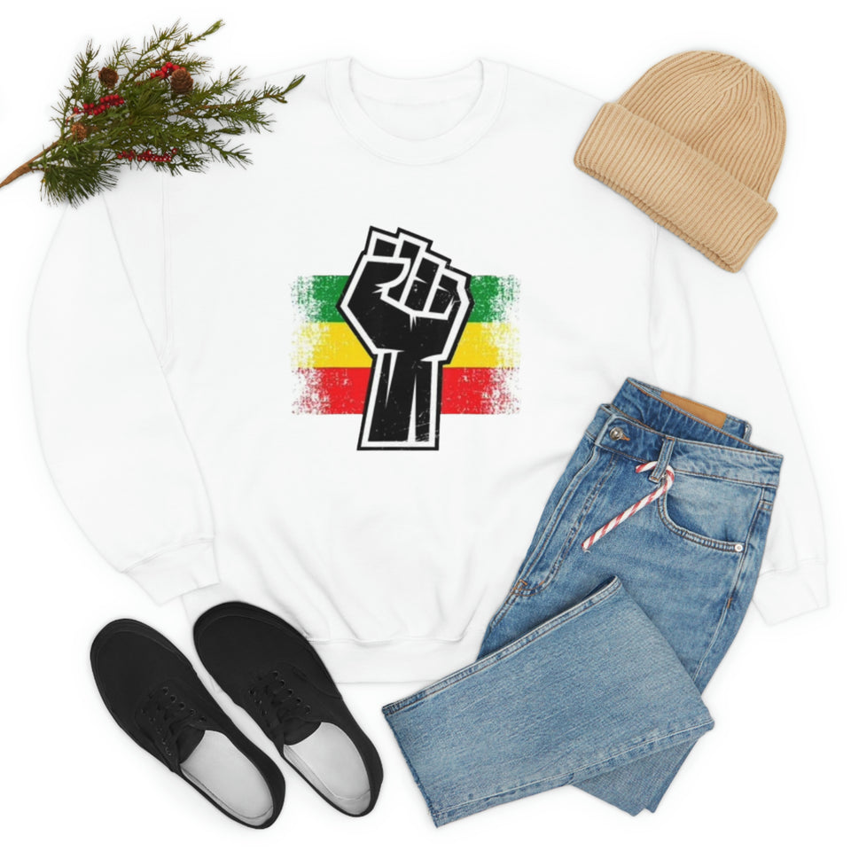 Black Fist Unisex Heavy Blend™ Crewneck Sweatshirt