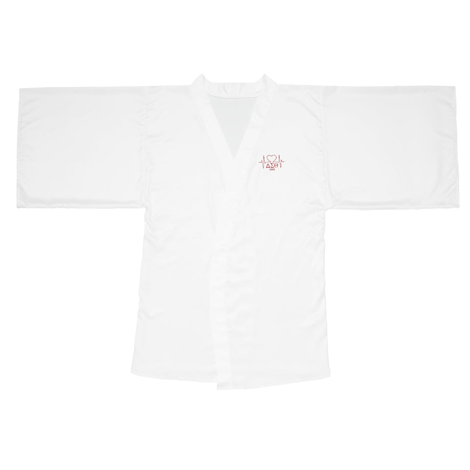 Delta Heartbeat Long Sleeve Kimono Robe