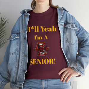 H*ll Yeah! Boston College Senior Unisex Heavy Cotton Tee