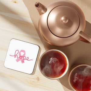 Breast Cancer Awareness HOPE Hardboard Back Coaster