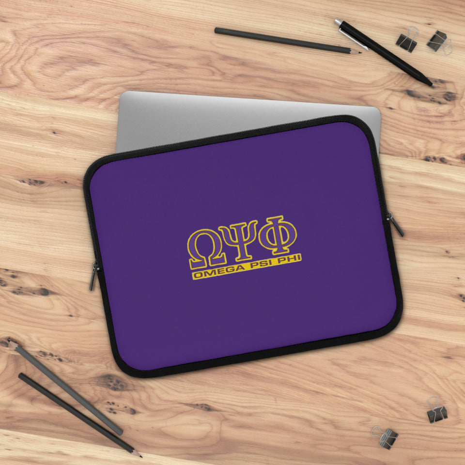 Omega Psi Phi Laptop Sleeve
