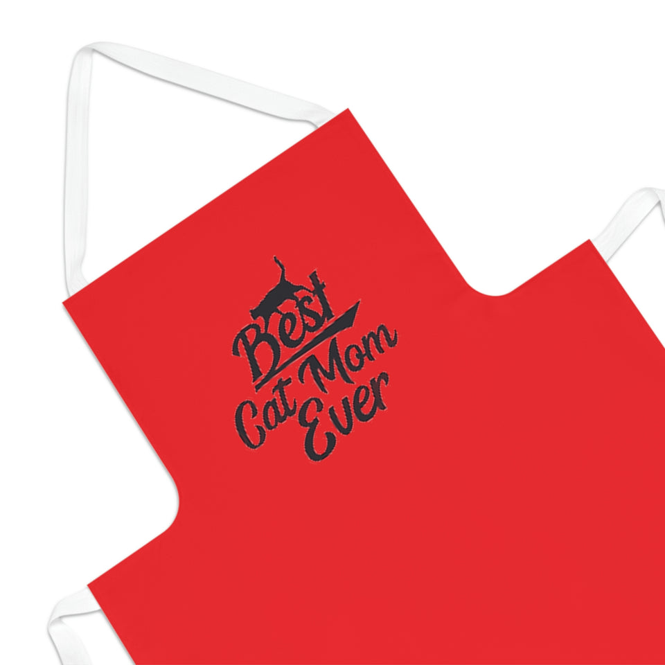 Best Cat Mom Ever Adult Apron (AOP)