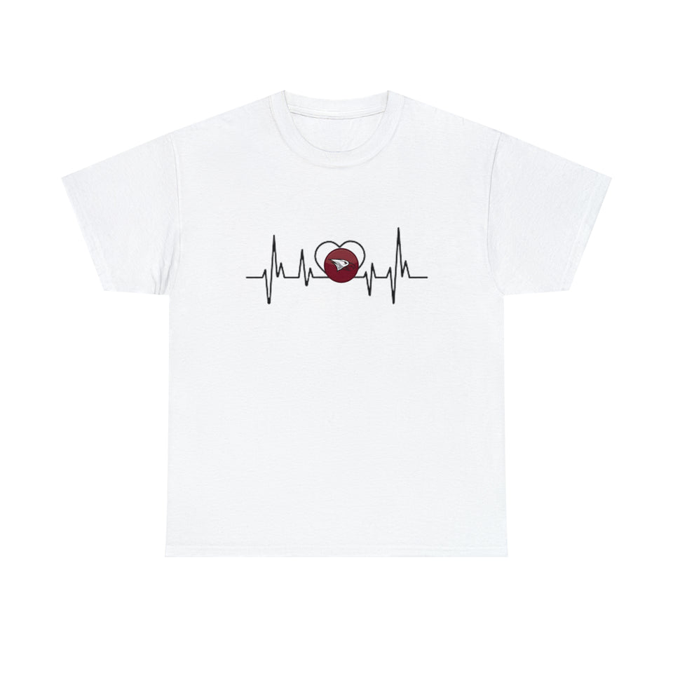 North Carolina Central University Heartbeat Unisex Heavy Cotton Tee