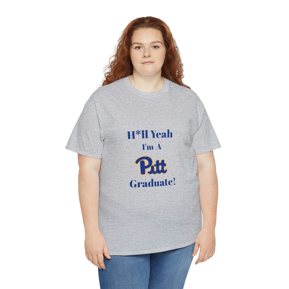 H*ll Yeah! University of Pittsburgh Unisex Heavy Cotton Tee