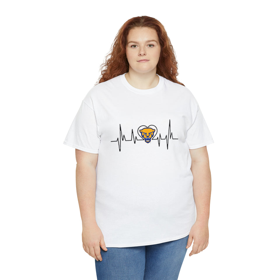 Univ. Of Pittsburgh Heartbeat Unisex Heavy Cotton Tee