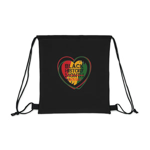 Black History 24/7/365 Outdoor Drawstring Bag