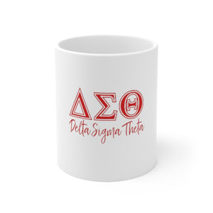 Delta Sigma Theta Ceramic Mug 11oz