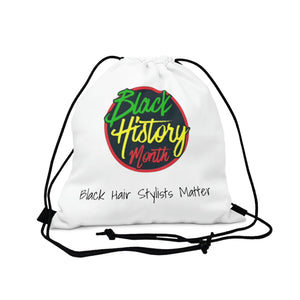 Black Hair Stylists Matter Outdoor Drawstring Bag