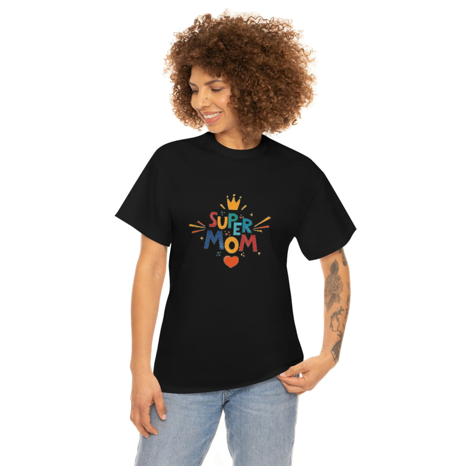 Super Mom Unisex Heavy Cotton Tee