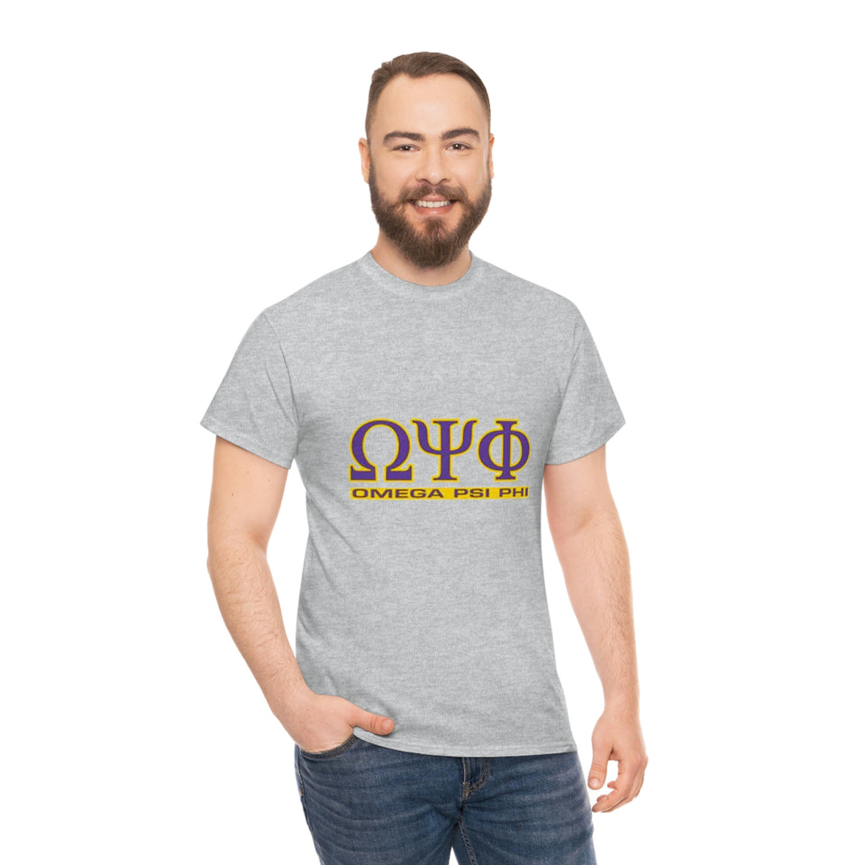 Omega Psi Phi Unisex Heavy Cotton Tee